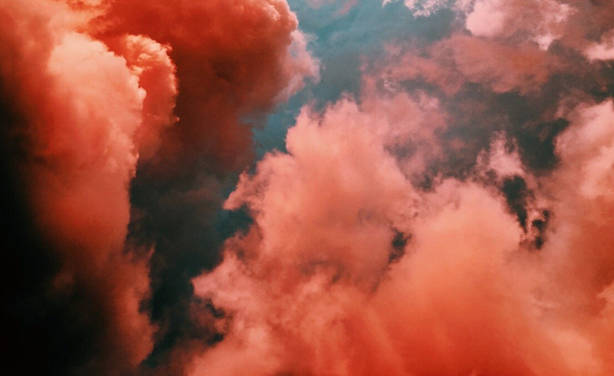 nuvole rosse fuoco